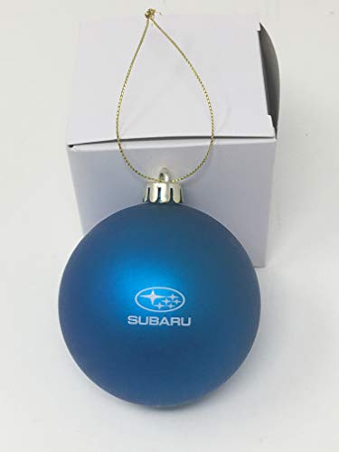Subaru Logo Holiday Christmas Round Ornament Blue Forester Outback Crosstrek Ascent BRZ Sti WRX Impreza Legacy