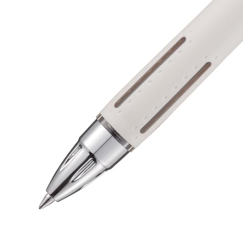 Image of Uni-Ball Jetstream RT Ballpoint Pen, Fine Point (0.7mm), Linen Barrel, Black Ink, 6 Pens