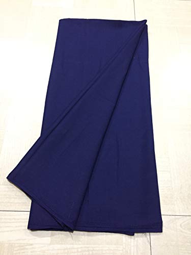 Image of BKRKJ Women's Lizibizi Cotton Unstitched Dress Material Plain Fabric by Meter for Sewing Suit,Salwar,Blouse,Shirt,Kurta,Pyjama,Pathani,Kameez,Chudidar,Patiyala (Navy Blue 20, 1 Meter)