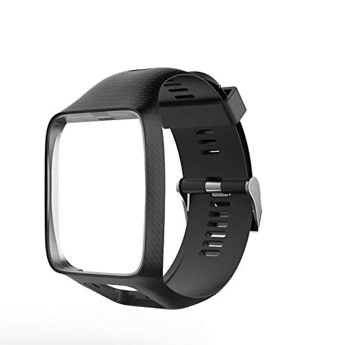 N/V Correa de reloj para Tom Tom 2 3 Series Correa de silicona Reemplazo de la correa para TomTom Runner 2 3 GPS Watch