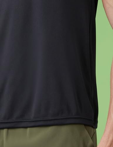 Image of Amazon Brand - Symbol Men's Polyester Color Block Active Regular Fit Sports | Round Neck | Sleeveless T-Shirt