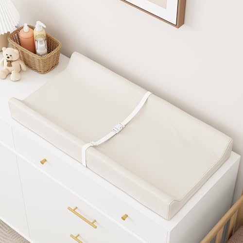 YACODAVO Wipeable Baby Changing Pad for Dresser and Table, Cozy D...