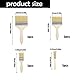 Profi Pinsel Set für Renovierung, Holzlasur Maler Pinselset für DIY Lack Lasur 20Stück, Holzgriff, Mehrere Größen 0,25-0,62cm, Geeignet für Farbe, Lack und Beiz