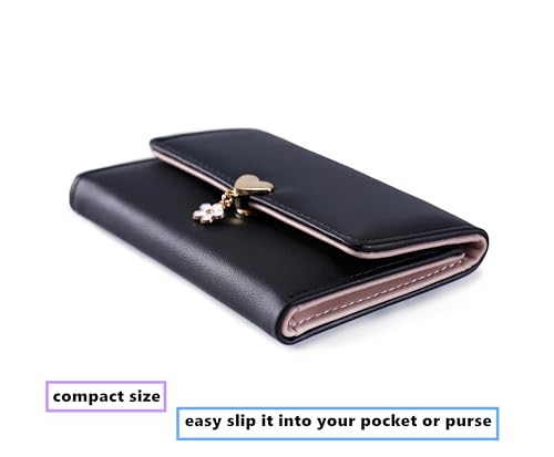 Kids Flower Wallets for Little Girls & Teen Girls with Coin Pocket2