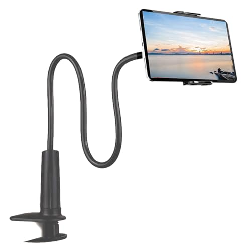 AWXYZ Gooseneck Tablet Holder, Flexible Tablet Stand,Lazy Arm Tablets Mount 360 Adjustable Holder Clamp Bracket Bed for iPad Smartphone 4.7-10.1'' AWXYZ Gooseneck Tablet Holder, Flexible Tablet Stand,Lazy Arm Tablets Mount 360 Adjustable Holder Clamp Bracket Bed for iPad Smartphone 4.7-10.1''