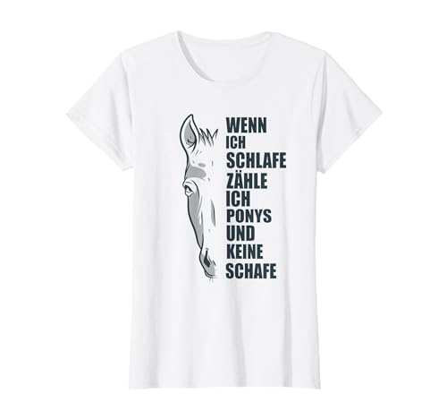 Wenn ich Schlafe Pferdesport Dressur Reiter Reiten Pferd Maglietta