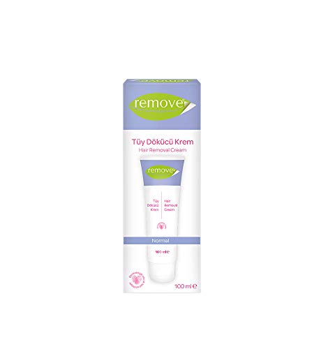 Remove Hair Removal Cream, Normal, With Easy Applicator Head, White, 3.38 fl. oz.