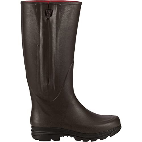 Parforce Gummistiefel mit Reißverschluss und Neoprenfutter Braun 41