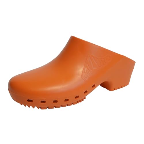 Image of CALZURO Classic Work Clogs Without Holes - Unisex Nursing Clogs - Non Slip Shoes - Autoclavable Rubber Kitchen Shoes for Women and Men -