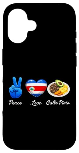 �R�X�^���J Peace Love Gallo Pinto �X�}�z�P�[�X iPhone 16 �p