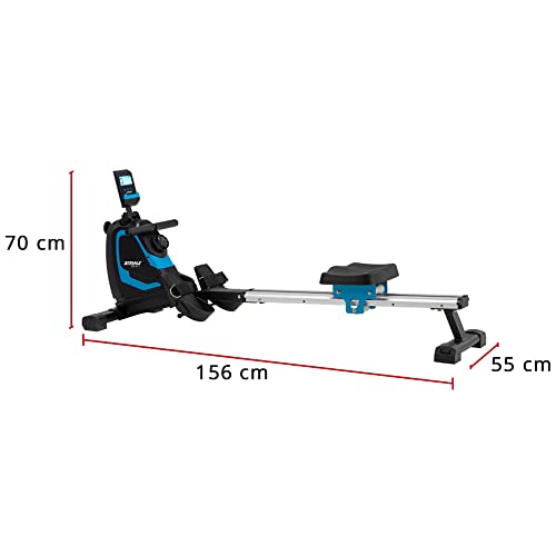 CARE FITNESS Rudergerät für Zuhause SR-911 mit Magnetbremssystem Klappbar - LCD-Display mit 6 Funktionen - 8… – Bild 4