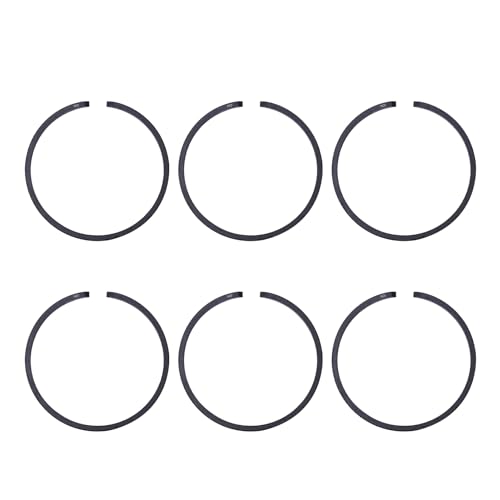 Haishine 6Pcs / lot 38mm Segments de piston pour Husqvarna 136 137 141 142 142 36 41 Pièces pour tronçonneuse (épaisseur 1,5mm)