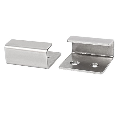 Sourcingmap Stainless Steel Wall Hanger Bracket Rack Holder 4pcs for Ceramic Tile Display, Silver - Image 2