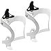 Ibera Bicycle Lightweight Aluminum Water Bottle Cage (White(Pair))