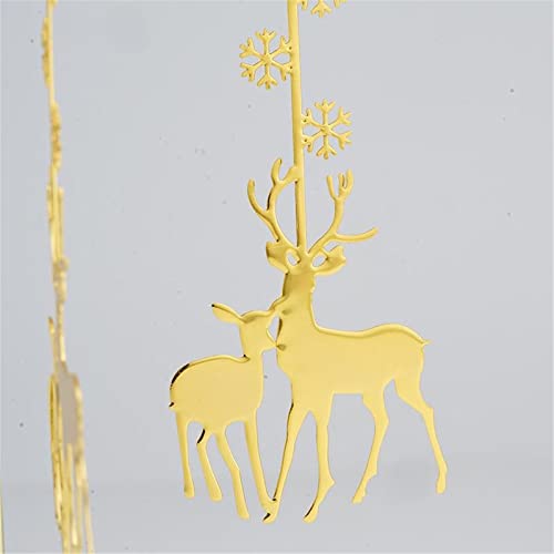 4EVERHOPE Rotating Candle Holder, Gold Spining Metal Tealight Candle Holder for Birthday, Christmas, Valentine's Day, Party Table Decor, Wedding (Reindeer) — view 6