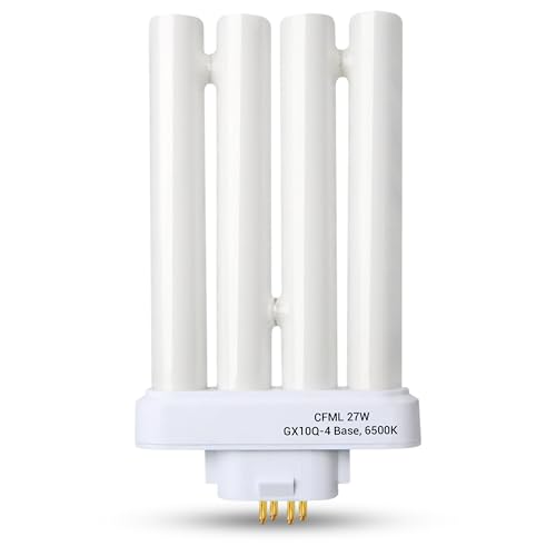 ARSUK 27w Daylight Replacement Bulb for High Vision Study Reading and Office Lamps, 4 Pin GX10Q-4 Quad Tube (6500k)