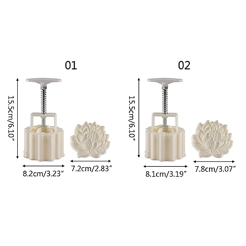 Plastic Mooncake Mold 125/150g 3D Stamp Cookie Cutter Mould DIY Baking Accessories Mid-Autumn Festival Moon Cake Moulds For Baking