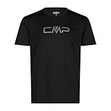 CMP - T-shirt da uomo, Nero, 50