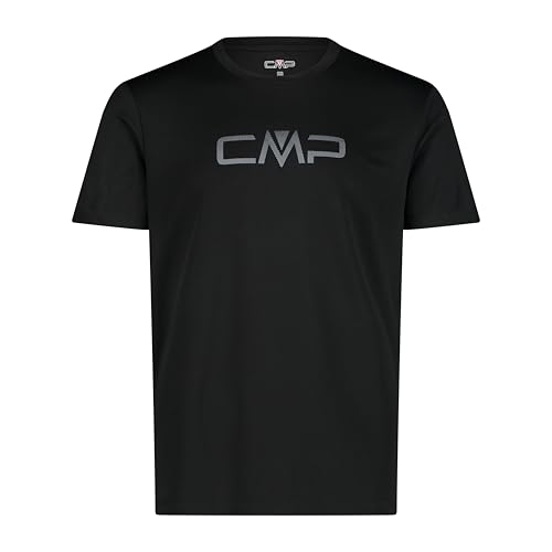 CMP T-Shirt Piquet Maniche Corte Con Logo Cmp T-shirt, Uomo, Nero, 52