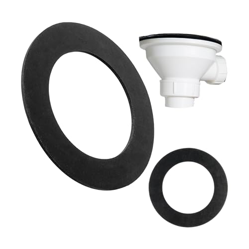 Joint plat pour soupape de vidange, 2 pièces, Ø 70 x 45 x 1,5 mm, pour garnitures d'évier 1 1/2 pouce, joint de rechange pour soupape de vidange d'évier, kit d'étanchéité pour robinetterie de cuisine