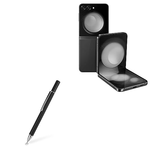 BoxWave Stylus Pen Compatible with Samsung Galaxy Z Flip 5 - FineTouch Capacitive Stylus, Super Precise Stylus Pen - Jet Black