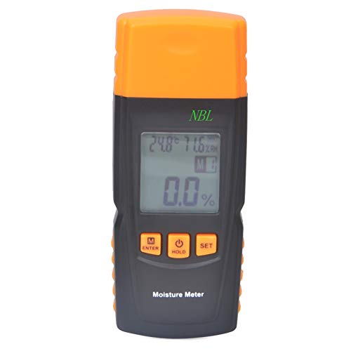 Testeur d'humidité, Compteur d'humidité en bois numérique de poche LCD Affichage d'humidité Testeur d'humidité Mesurer dans 4 Espèces d'arbres Détecteur humide Hygromètre Pour plantes en pot, jardin