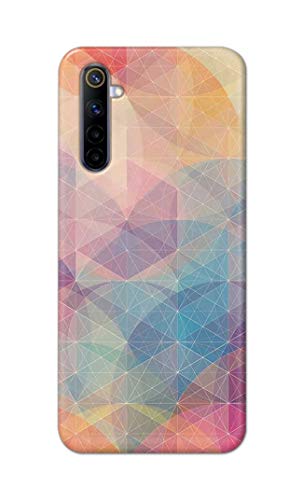 Image of Printed Hard Back Cover Case for Realme 6 | Realme 6S | Realme 6i Back Cover (Crumpled Paper Design) -1803
