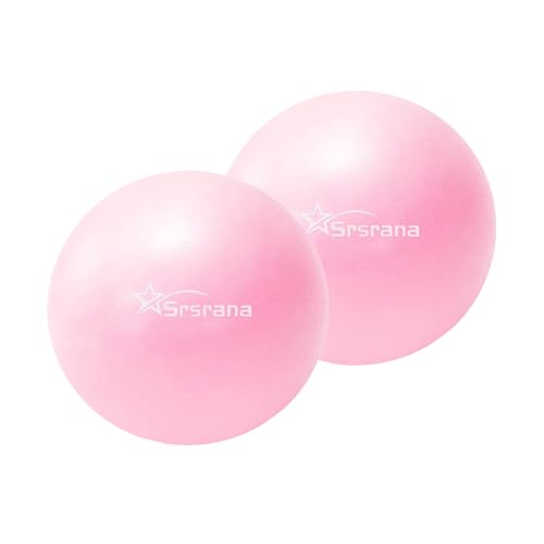 Image of 9 Inch Pilates Ball - Small Exercise Ball for Yoga, Barre & Physical Therapy - Anti-Burst Non-Slip Mini Core Ball for Stability, Back Pain Relief & Posture Correction