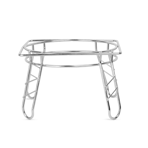 Image of Zepdos Steel Round Surface Matka Stand for Kitchen, Water Dispenser Rack, Terracotta Water Pot Racks for Kitchen Storage, Countertop Stand, Matka Rack