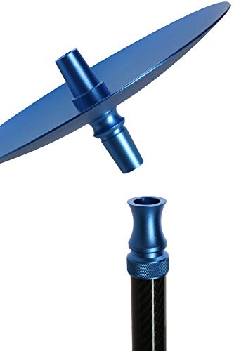 Kaya Shisha Elox Eco Carbonia - Aluminium Hookah 70cm im Carbon Look mit 4 Anschlüssen und Zubehör (Blau) – Bild 5