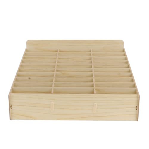Operitacx Handy Aufbewahrungsbox Holz Mit 30 Fächern Für Klassenzimmer Und Büro Multifunktionale Telefon-Garage Zur Mobiltelefonverwaltung Robuste Und Stilvolle Aufbewahrungslösung