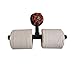 Produktbild BZEI-HOLDER Rollenpapierhalter für die Wandmontage Badezimmerzubehör Toilettenpapierhalter Wandregal Eisen Wasserpfeife für Badezimmer Schwimmständer Retro Industrial Style 31 × 17 cm