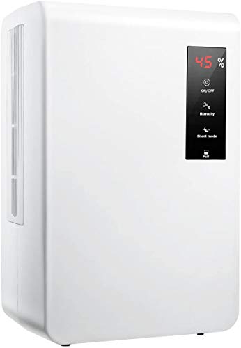 IKICH Deshumidificador para Ambientes, 3000 ml, Pantalla LED, Apagado automático, Silencioso, contra la Humedad y el Moho, para Habitaciones como el Hogar, el Garaje, la Caravana y la Bodega