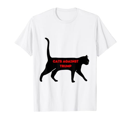 Gatos Contra Trump Lindo Divertido No Mi Presidente Camiseta