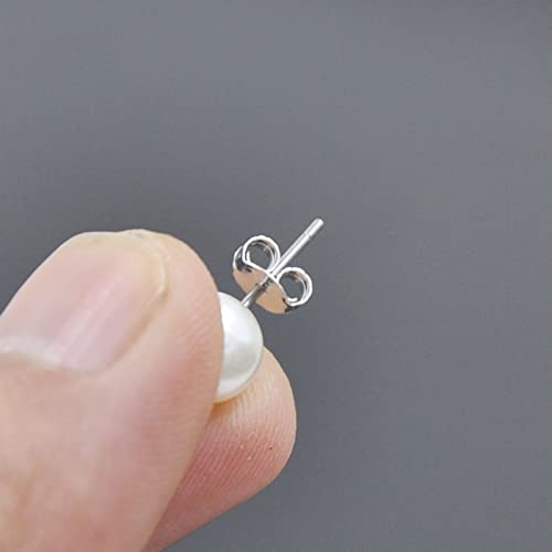 20-Piezas-Tapones-para-Los-Oidos-con-Cierre-de-MariposaTuercas-de-Pendientes-Plata-de-Ley-925-de-Mariposa-ChapadosCierres-de-pendientes-de-vastago-de-plata-en-forma-de-mariposa