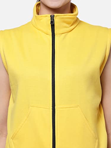 Image of UZARUS Women's Half Sleeves Cotton Fleece Premium Jacket