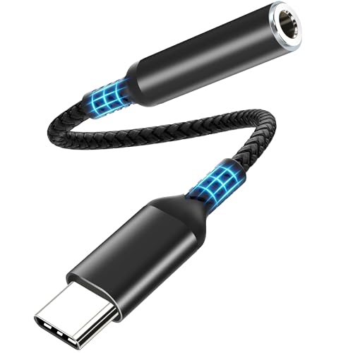 lalasis Adapter USB C Klinke, Adapter f&uuml;r Kopfh&ouml;rerbuchse auf 3,5 mm USB C Klinke mit DAC Adapter Klinke USB C kompatibel mit iPhone 15 Pro Max/15 Pro/15, Galaxy S23 S22 S21 S20, MacBook Pro, Huawei