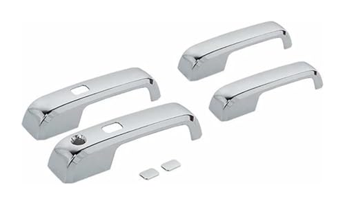車外ドアハンドルカバー 用 F150 2015 2016 2017 2018 2019 2020 アクセサリー 車ドアノブプロテクター ドアハンドルフレームカバー ガーニッシュトリム(C Chrome)