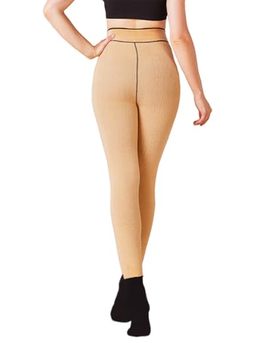 LUCKELF Sparkly Fleece Lined Tights Women, Thermal Leggings with Rhinestone Fake Translucent Pantyhose Sheer Tights3