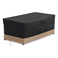 Stanbroil 60 Inch Rectangle Fire Pit Cover for Outdoor Patio Gas Fire Table, Water Resistant Outdoor Patio Fire Pit Cover, Black,(60L x 38W x 24H)