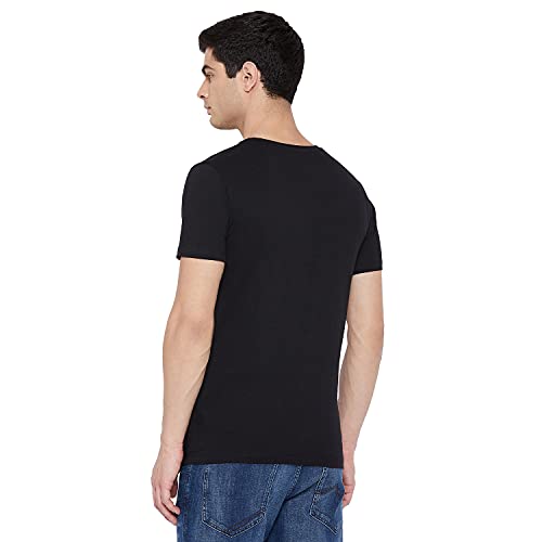 Image of Mickey Mouse Family by Wear Your Mind Men's Regular Fit Round Neck Short Sleeves Knitted T-Shirt