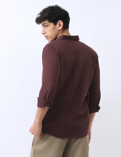 Image of Urbano Fashion Men's Cotton Full Sleeve Regular Fit Casual Solid Shirt