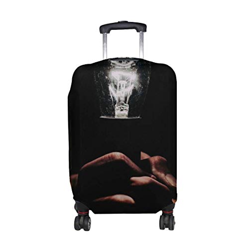 Preisvergleich Produktbild Glühbirne Hände Finger Muster Druck Reisegepäckschutz Gepäckkofferabdeckung Für 18-21 Zoll Gepäck