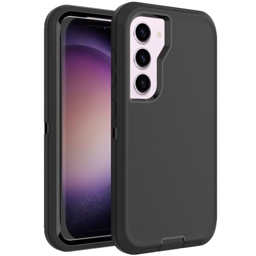 Image of Case for Galaxy S23 Plus, Heavy-Duty Tough Rugged Shockproof Drop Protective Cover Cases for Samsung Galaxy S23 Plus, Black