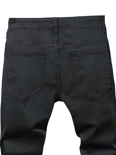 Floerns Men's Distressed Ripped Frayed Denim Pants Streetwear Skinny Jeans4