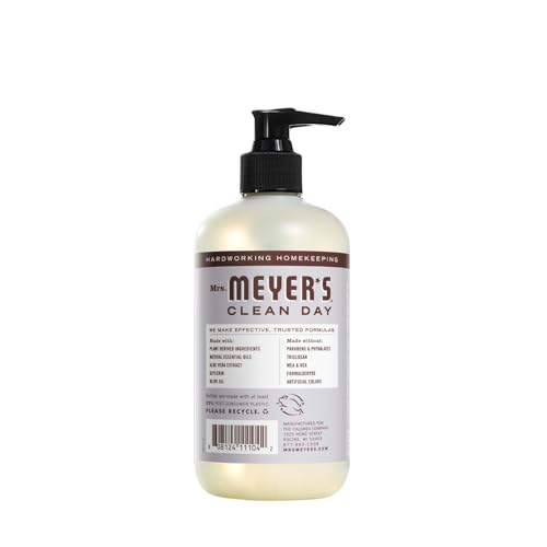 Image of Mrs. MEYER'S Clean Day Liquid Hand Soap 4 Pack Variety, Lemon Verbena, Lavender, Basil, Compassion Flower, 12.5 OZ Each, 1 CT