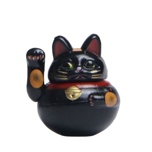 liuanhuaming Figurine Moderne Chanceux Chat Beckon Chaton Figurine Q Version Mignon Fée Jardin Miniature Artisanat Jouets Décoration De La Maison Accessoire Cover