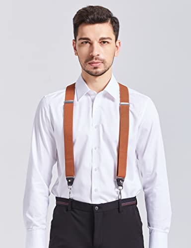 Image of Men's Suspenders with Swivel Hooks and Adjustable Braces, Suitable for Heavy Duty, Big and Tall