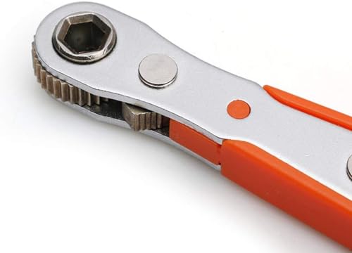 Image of AASONS Mini Magnetic Ratchet Wrench 1 /4 inch(6.35mm) Hexagon Torx Bidirectional Control For Single /Double For Head Screwdriver Drill Bits Tool Socket Wrench Set Metric And Standard