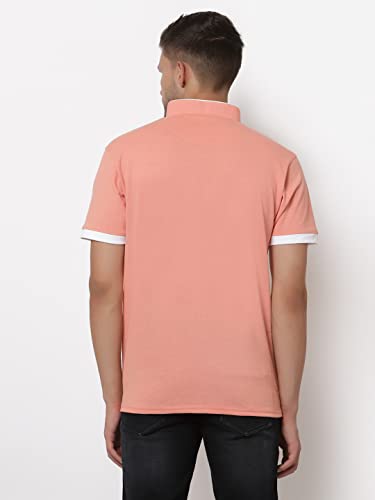 Image of UZARUS Men's Solid Cotton Regular Fit Polo T-Shirt